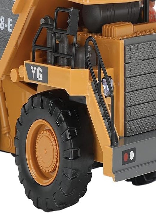 KIDLOOP RC Dumper Truck, 1:24 Scale Remote Control Dump Truck, 2.4GHz 9 Channel RC Construction Truck, Engineering Vehicles Educational Toys with Light and Music for Kids, Boys and Girls - Image 5